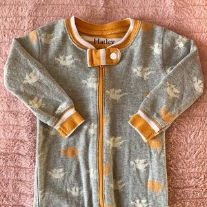 Hatley, Organic Cotton Coverall, Onesie, PJ Dragon, 0-3m